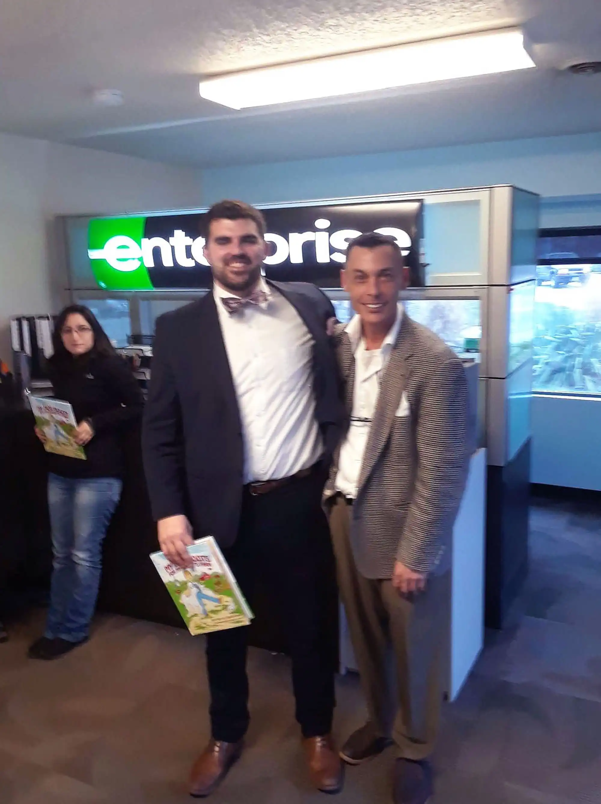 Traveling book tour across the Nation, author David Haave riding with enterprise for the goodness for America's children number one tour...